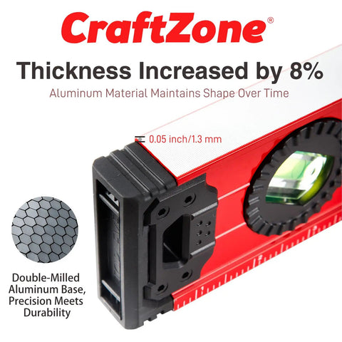Heavy Duty Magnetic Spirit Level Set Includes 12 24 And 40 Inch Aluminum Bars With Bold Bubble Vials Dead Nuts Precision Alignment And A Slick Finish Perfect For Any No Sweat Shop Task Or Weekend Build