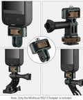 One Quarter Inch Camera Mount Adapter Screw Head For GoPro Hero, DJI, Insta360, Sjcam Action Cameras, CNC aluminum tripod mount close-up
