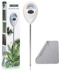 Moisture Meter For Soil And Plants With Stainless Steel Probe, Easy To Read Dial, Indoor And Outdoor Use, Includes Cleaning Cloth