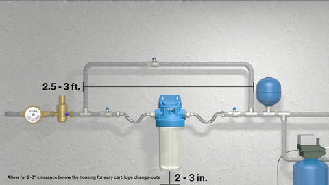 Large Sump Drop In Filter Cartridge For Your Home Whole House Housings 4.5 Inch By 20 Inch AP811 2 Sediment 25 Micron Install Diagram