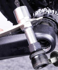 Using Bike Crank Removal Tool and Crank Puller for 20 Spline and Square Taper Cranks Universal Bottom Bracket Extractor