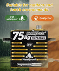 Beastly 75Kg Waterproof Brushless Servo With Full Metal Gears And CNC Aluminum Case showcased outdoors