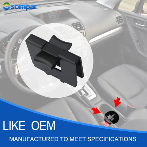 Subaru Center Console Cup Holder Insert Replacement For Forester 2014 2015 2016 2017 2018 2019, Legacy 2010 2011 2012 2013 2014, Outback 2010 2011 2012 2013 2014, Premium Direct Fit Interior Organizer, Keeps Drinks Stable shown in car interior