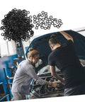 500 Pieces Spring Wave Washer Gasket Kit For Plumbing And Automotive Use Durable Steel Wave Washers To Reduce Friction Prevent Loosening And Improve Fastener Stability, black washers in auto repair scene