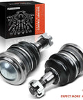 Front Upper Ball Joint Replacement For Toyota Tacoma 1995-2004 4WD V6 3.4L 1996-2002 4Runner Sequoia 2001-2007 Tundra 2000-2006 Rugged Heavy Duty OE Style Ball Joint Direct Fit And Ready To Install For A Smooth Noise Free Ride., pair of pre-greased front upper ball joints with 14 mm studs
