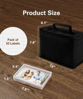 5x7 Photo Storage Box Set With 8 Inner Photo Cases Ultra Roomy Capacity Holds Up To 1000 Photos Includes Carry Bag dimensions shown