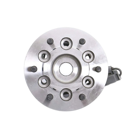 Front view of Front Right Wheel Bearing And Hub Assembly For 2004-2008 Chevrolet Colorado, 2004-2008 GMC Canyon, 2006 Isuzu I-350, 2007-2008 Isuzu I-370 4WD With ABS Direct Fit Replacement