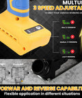 Badass Cordless Cut Off Tool Featuring Heavy Duty Brushless Motor And Hella Fast 19000 Rpm Speed To Rip Through Metal Wood Plastic And Stone With Detachable Dust Shield adjustable speed settings for versatile use