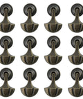 Zinc Alloy Pull Handles For Kitchen Cabinets And Drawers Durable Rust Resistant Cabinet Pulls 12 Pack Bronze