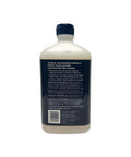 Back label of a 16 oz bottle of 3-In-1 Leather Cleaner Conditioner Protector with usage instructions and barcode.