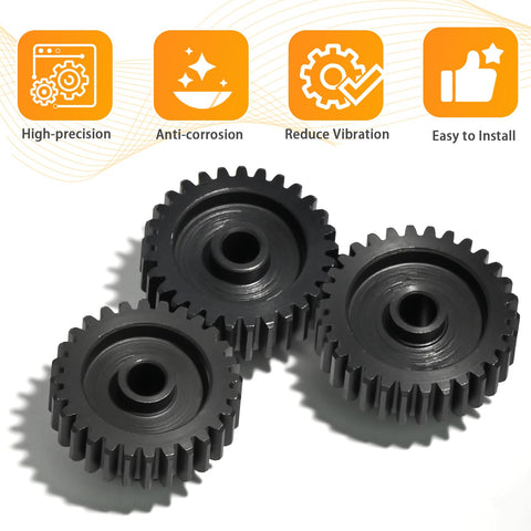 48P Beefed Up Pinion Gear Set 28T 29T 30T Hardened Steel 3.175mm Shaft With Screws And Hex For 1 By 10 RC Cars And Trucks