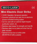 Pack Of 2 Mini Electric Door Strikes Featuring Zero Mess Install And Rock Solid Fail Secure Operation Quick Turns Regular Cylindrical Locks To Full Electronic Access Control For Indoor Residential Security Upgrades With Stainless Steel Keepers packaging details.