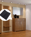 No Sweat Peel And Stick Wallpaper For Kitchen Cabinets, self adhesive vinyl contact paper shown on wooden cabinet.