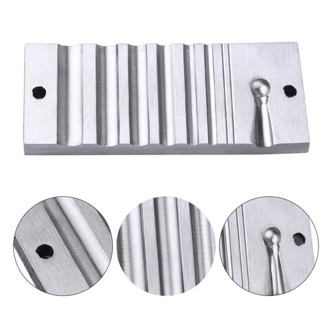 Swage Block For Jewelry Making And Metalworking, Heavy Duty Iron Forming Block With Channel Grooves For Bracelet Shaping And Ring Crafting.