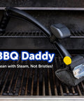 Bristle Free Grill Brush With Steam Power For Outdoor Grills Steel Scraper And Scrub Pad FlexTexture Core on BBQ grill
