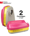 P100 Pro Grade Respirator Cartridge Filter 60923 Pair With NIOSH Approval For Organic Vapors Acid Gases And Particulates