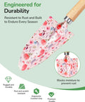 Floral printed trowel from 12-Piece Women's Gardening Tools Gift Set With Durable Carrying Case Rust-Proof And Heavy-Duty Tools