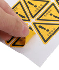 24 Pack Yellow PVC Factory Warning Stickers Safety Decals For Equipment And Machinery Easy To Stick Not Easy To Fall