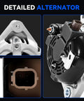 Honda Accord 2008 2012 And Acura TSX 2009 2014 Alternator Replacement 130 Amp 12 Volt For 2.4L L4 Engines plug-and-play