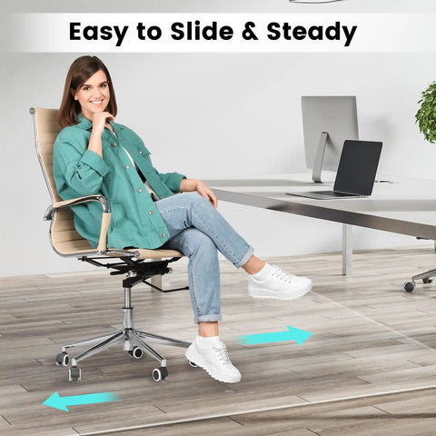 Extra Large 63 Inch By 51 Inch Clear Chair Mat For Hardwood Floors With Heavy Duty Plastic Protector used with office chair