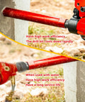2 Inch Diamond Drill Core Bits For Concrete Masonry Brick And Stone Wet Laser Welded Core Bit With 14 Inch Drilling Depth Arbor Up To Seven Inches Ideal For Construction And DIY Home Renovation shown drilling a concrete slab