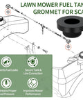 Heavy Duty Fuel Tank Grommet Replacement For Zero Turn Mowers Compatible With Model Codes SCZ48V SCZ52V SCZ61V SCZ72V SCZII Cheetah