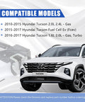 Image showing compatible models for Front Left Driver Side Door Lock Actuator For Hyundai Tucson 2010 Through 2017.