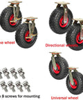 Brake and directional caster wheels with screws, highlighting Beefy Top Plate Swivel Caster Wheels For Furniture And Workbenches, 300kg Load Capacity.