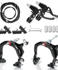 All In One Front And Rear C Caliper Brake Kit For Kids Bikes Compatible With Road Mountain And Hybrid Bikes Includes Levers Cables Brake Pads And All Mounting Hardware Easy Install Black