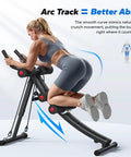 Adjustable Dual Track Ab Machine For Home Gym Core Training And Cardio Fat Burn To Sculpt A Slim Waist, in action with user.