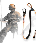 Arborist Positioning Lanyard for Tree Climbing, Built Tough Heavy Duty Half Inch Polyester Rope, Fully Adjustable to Ten Feet