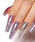 Gel Nail Polish Kit Set 6x8ml Soak Off UV LED Hema Free Glitter Colors Red Green for nail art DIY mani with long lasting shine