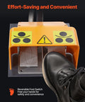 Reversible foot switch for Industrial 2.2kw Electric Pipe Roll Bender allows safe hands-free operation during bending.