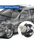Rear Wheel Bearing And Hub Assembly 5 Lug With ABS For Chevy Impala Monte Carlo Venture Buick Regal, shown installed in vehicle