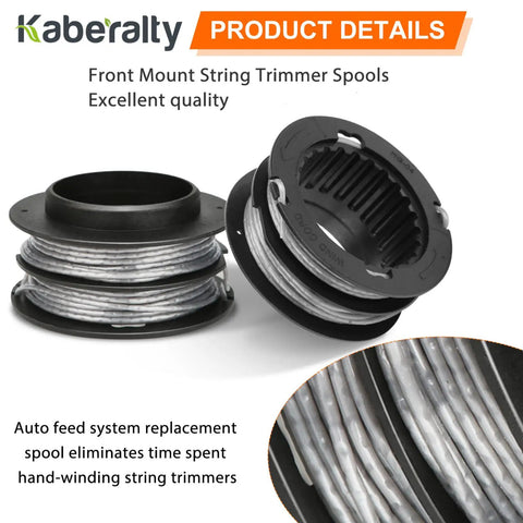 Dead Simple Replacement Trimmer Spool Fits Kobalt 40V For Kst 130X Models 0.080 Inch Bump Feed 17 Foot Dual Nylon Cord That Runs Rough Over Weeds During No Sweat Saturday Yard Work