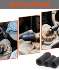 Application of Assorted Rubber Vacuum Cap Kit for automotive hoses and vacuum lines showing different uses on engines.