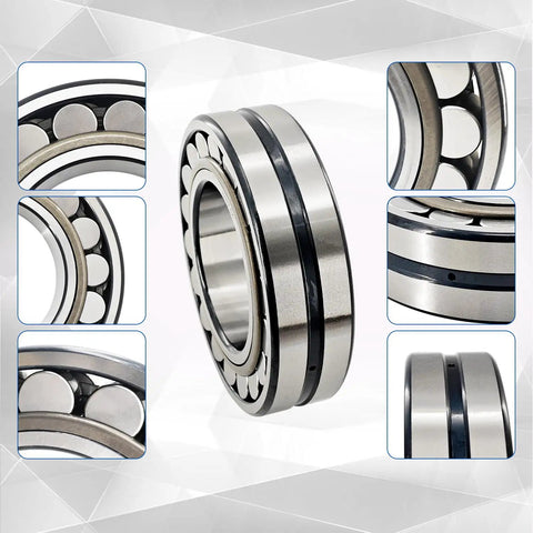 Hardcore Spherical Roller Bearing With Tapered Bore 110X200X53 Mm Model 22222 Ekc3 showcasing detailed views and metallic finish.