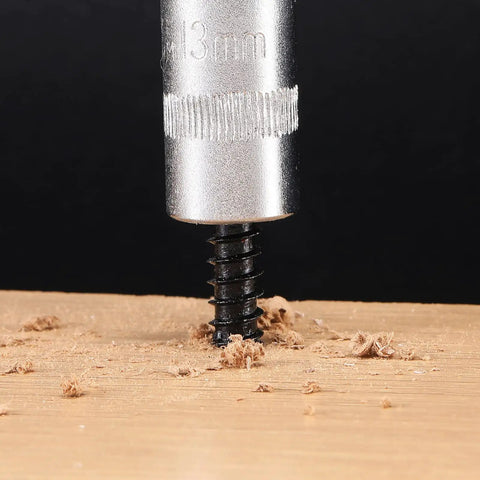 Durable One Quarter Inch By Two Inch Lag Screws Set Twenty Pieces Hex Head Wood Bolts Black Oxide Made From 304 Stainless Steel Eighteen Eight Grade installed in wood