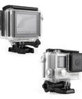 Waterproof Dive Housing For GoPro Hero 3 3 Plus And 4 Cameras With BacPac Screen And Battery, 40M Underwater Case