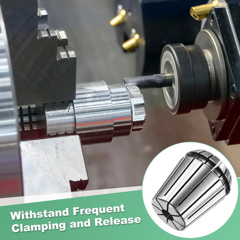 ER32 Spring Collet Chuck For CNC Milling And Lathe Tools, 8mm Clamping Diameter, 40Cr Steel in use on machine