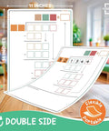 Long Division Practice Dope Dry Erase Sheets 11x14 Reusable Math Manipulatives showing double-sided design in classroom setting