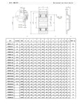 Technical drawing of Heavy Duty Backstop Roller Clutch For Gearbox Components FXM140-50 And H100 with dimensions and specifications.