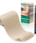 Hella Tough Canvas Repair Tape 4X70 Inch Self Adhesive Fabric Patch With Double Waterproof Coating and Anti Yarn Tech in light beige