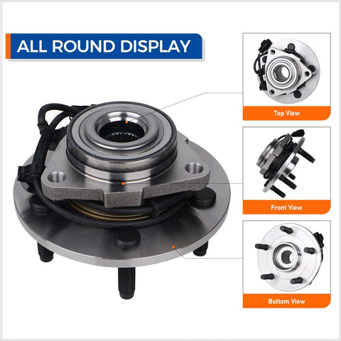 All round display of Front Wheel Hub Bearing Assembly 515073 For 2002 2005 Dodge Ram 1500 5 Lug With ABS Replacement