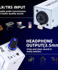 Portable In Ear Monitor Amplifier For Performers XLR And TRS Locking Inputs 3.5mm Headphone Output Stereo Mono Switch