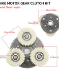 Electric Bike Clutch Gear Kit For Bafang 500W To 750W Motors with 36T nylon planetary gears and solid metal gear upgrade