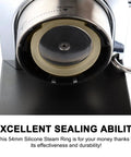 Two Pack 54mm Silicone Steam Ring Gasket Replacement For Espresso Machine Group Head installed view