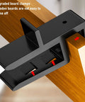 Rock Hard ABS Scribing Jig Set for Bulletproof Cabinet Install and Perfect Wall Contours with Rapid 15 to 20mm Adjustments showing upgraded board clamps on wooden boards.