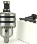 Five Eighths Inch Drill Chuck For Magnetic Drills With Weldon Shank Three Quarters Inch Adapter, Pro Grade Heavy Duty With Chuck Key