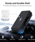 All In One Camera Battery And Memory Card Storage Case For Pro Gear with ABS shell, shock, dust, splash, and wear resistance features.